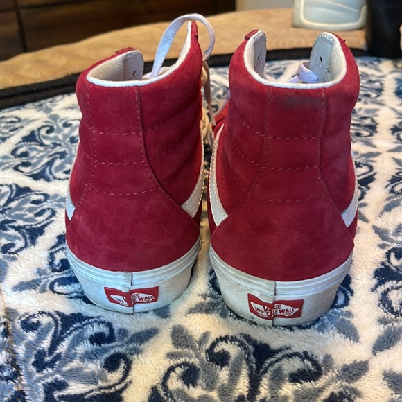 Vans - Sk8 Hi Old Skool Scotchgard 3M Red White Sneakers Mens 8, Women 9.5 - Picture 3 of 4